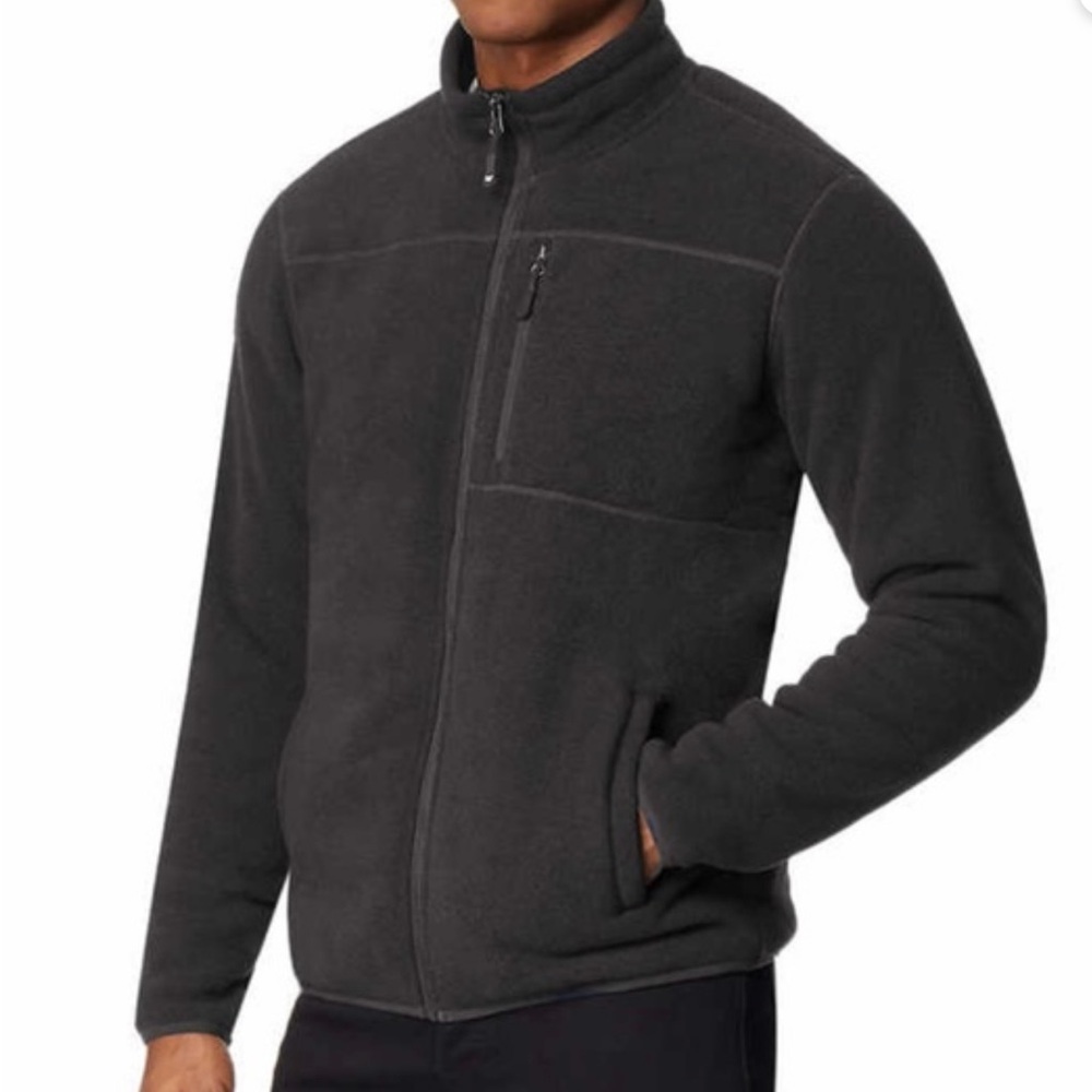 32 Degrees Heat | Charcoal / Dark Grey Fleece Jacket | Size Large